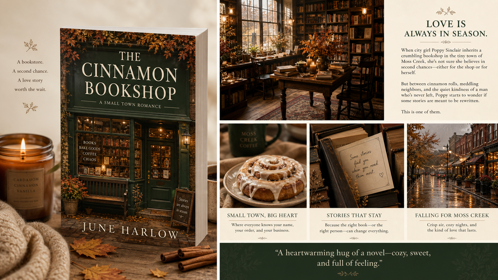 The Cinnamon Bookshop publishing campaign preview